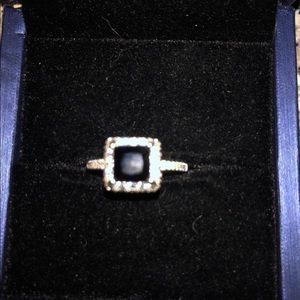 Jeulia Black simulated CZ Ring